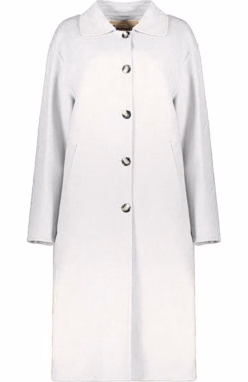 Herno White Wool Coat