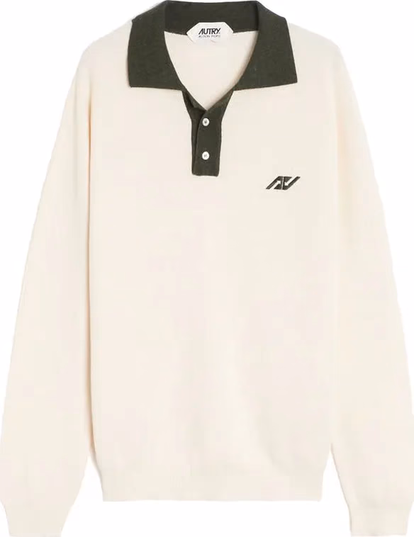 Autry Beige Cotton Polo Shirt