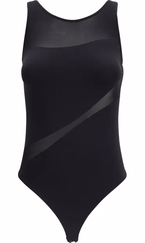 Wolford Black Polyamide Bodysuit