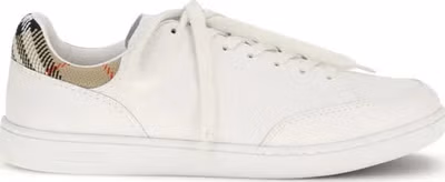 White Calf Leather Bos Taurus Low Top Sneakers