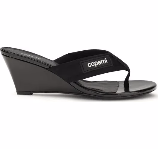 Coperni Black Polyamide Wedge Sandals