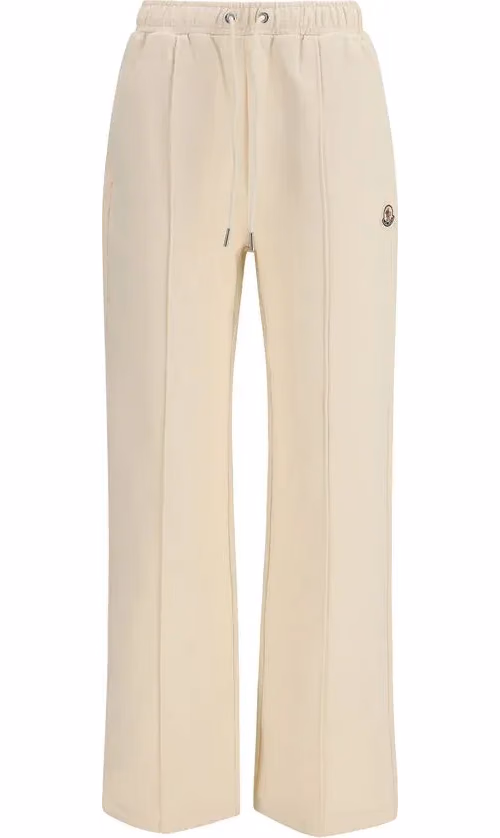 Moncler Beige Cotton Athletic Pants