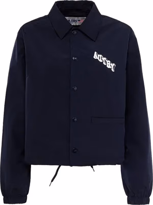 Blue Polyester Shell Jacket