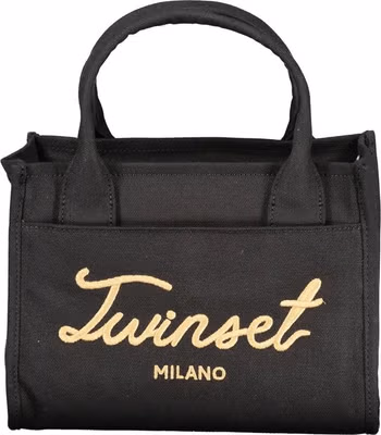 Black Cotton Women Handbag