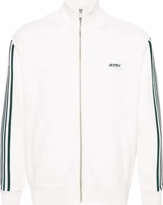White Nylon Sweatshirt