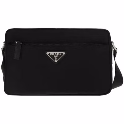 Black Recycled Polyamide Shoulder Bag