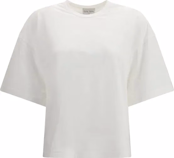 Forte_Forte White Cotton T-Shirt