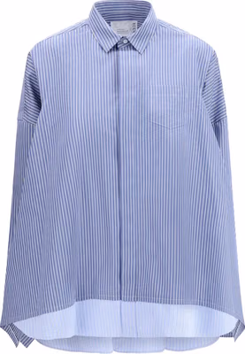 Blue Cotton Pattern Shirt