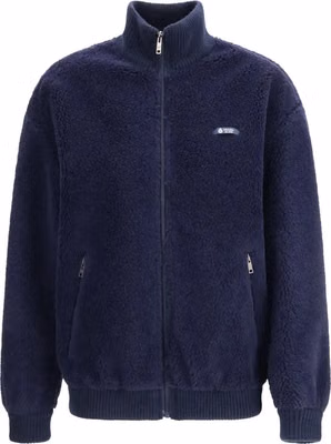 Blue Polyamide Full-Length Jacket