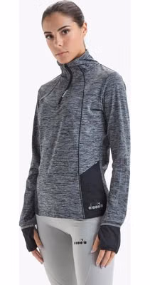 Black Polyester Sweatshirt