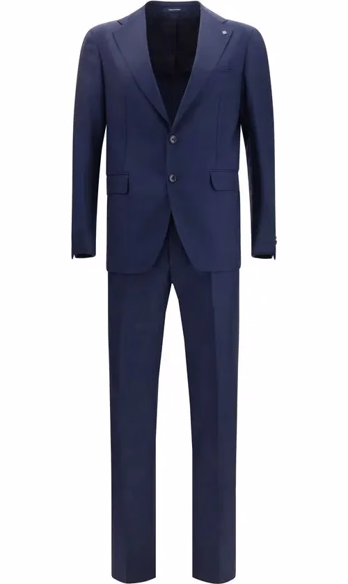 Tagliatore Blue Wool Two-Piece Suit