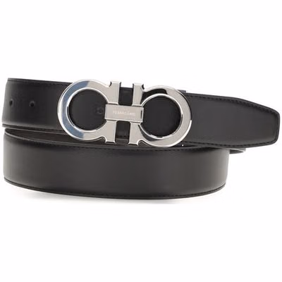 Black Calf Leather Bos Taurus Regular Belt