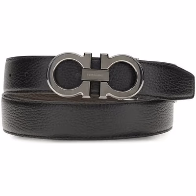 Black Calf Leather Bos Taurus Regular Belt
