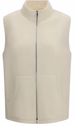 Beige Wool Oves Aries Sleeveless Jacket