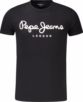 Black Cotton Men's T-Shirt