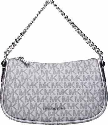 Gray Fabric Handbag