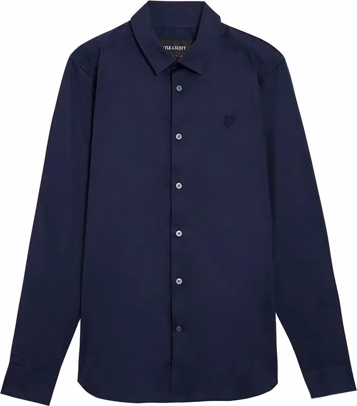 Lyle & Scott Blue Cotton Dress Shirt