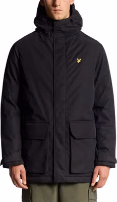 Black Polyester Parka