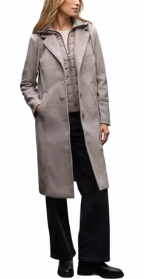 Beige Polyester Coat