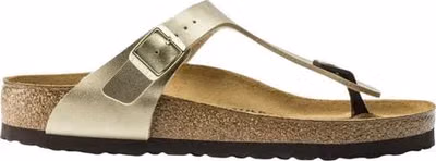 Gold Synthetic Flat Sandals