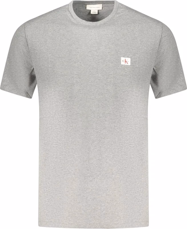 Calvin Klein Grigio Cotton Men T-Shirt