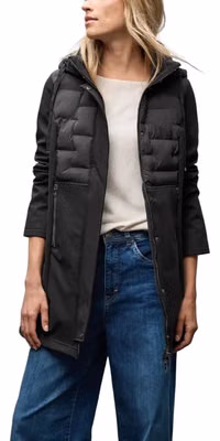 Black Polyester Coat