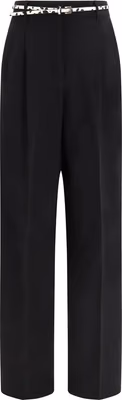 Black Triacetate Dress Pants