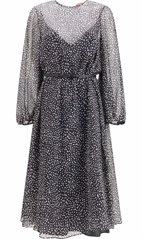 Max Mara Black Silk Casual Dress
