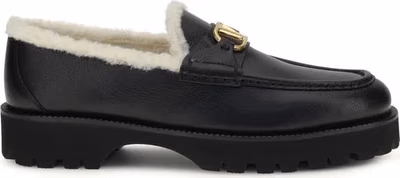 Black Calf Leather Bos Taurus Slip-On Loafers