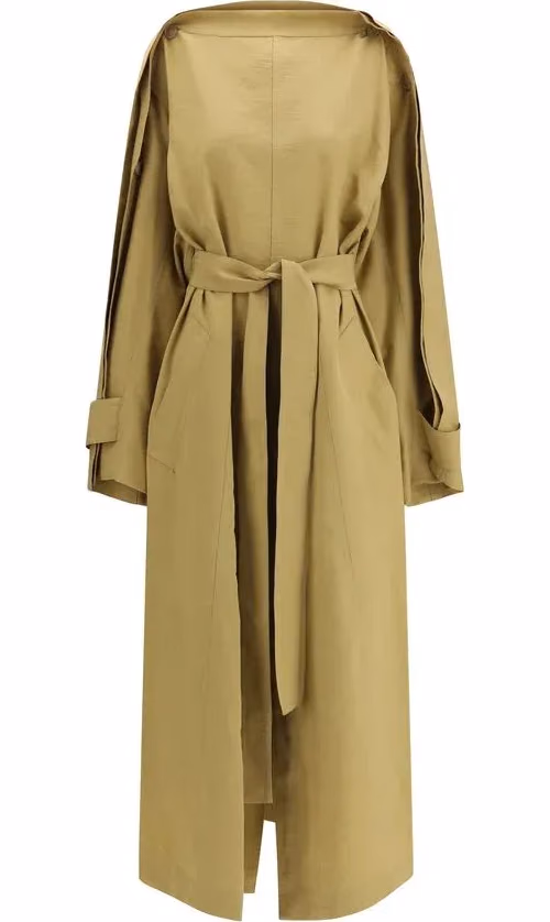 Petar Petrov Beige Lyocell Trench Coat