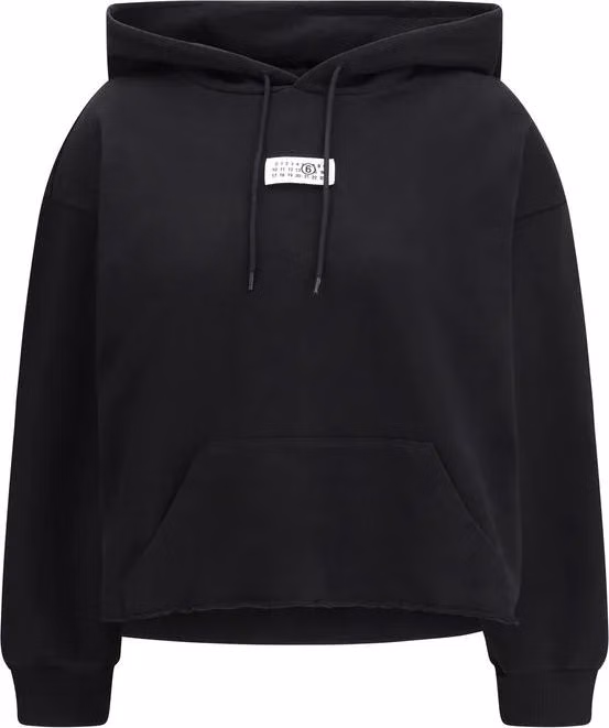 MM6 Black Cotton Sweatshirt