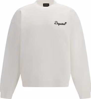 White Cotton Sweatshirt
