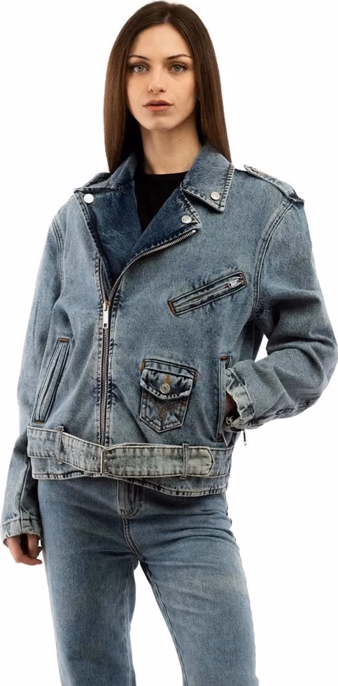 Moschino Multicolor Cotton Denim Jacket