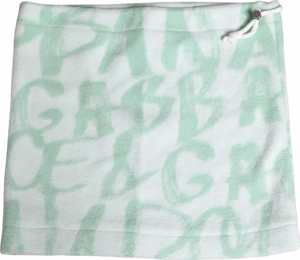 Dolce & Gabbana Men White Logo Print Nylon Neck Warmer Hat