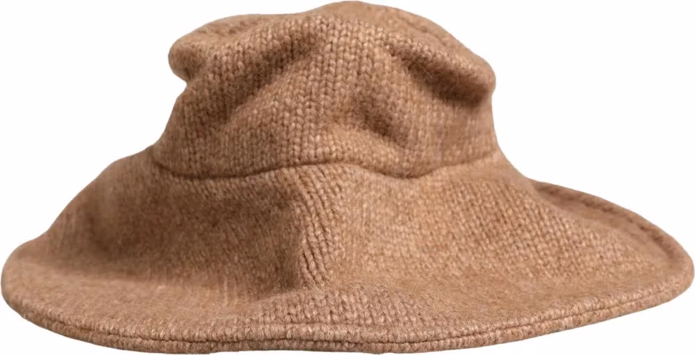 Dolce & Gabbana Brown Llama Wool Women Knitted Capello Hat