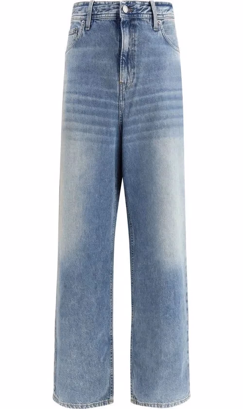 Haikure Blue Cotton Relaxed Fit Jeans