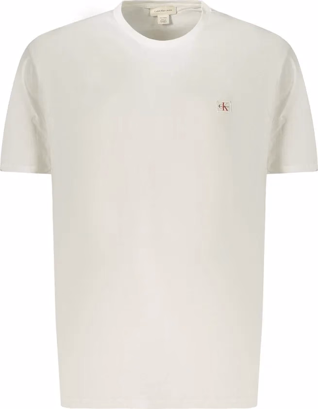 Calvin Klein White Cotton Men T-Shirt