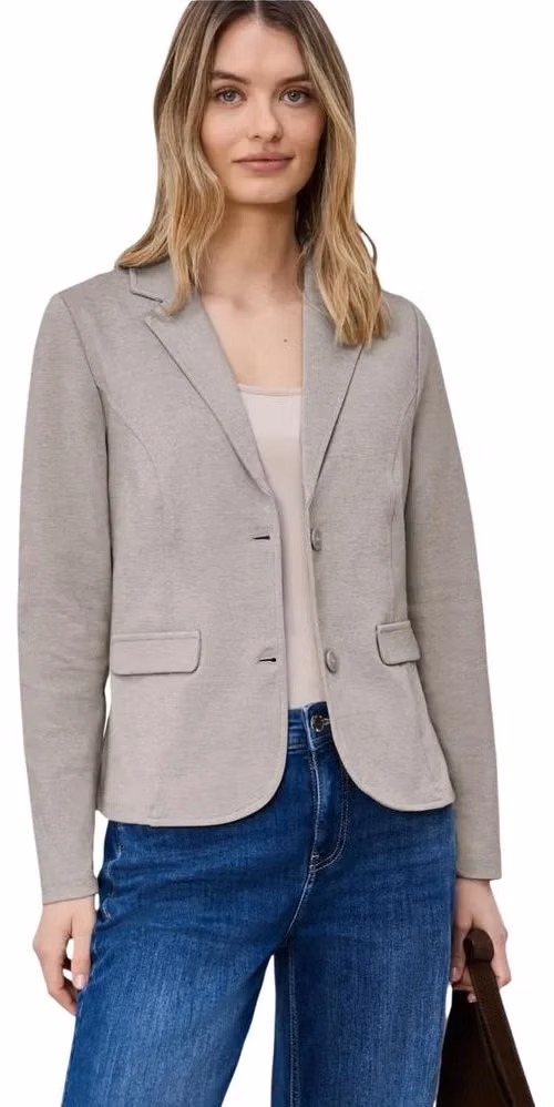 Street One Beige Polyacrylic Blazer