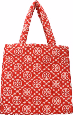 Red Cotton-Like Shoulder Bag