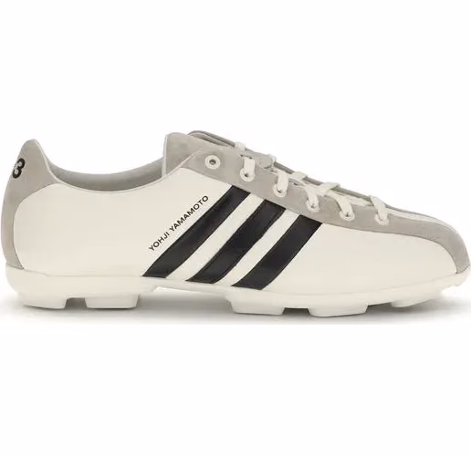 Y-3 White Calf Leather Bos Taurus Athletic Sneakers