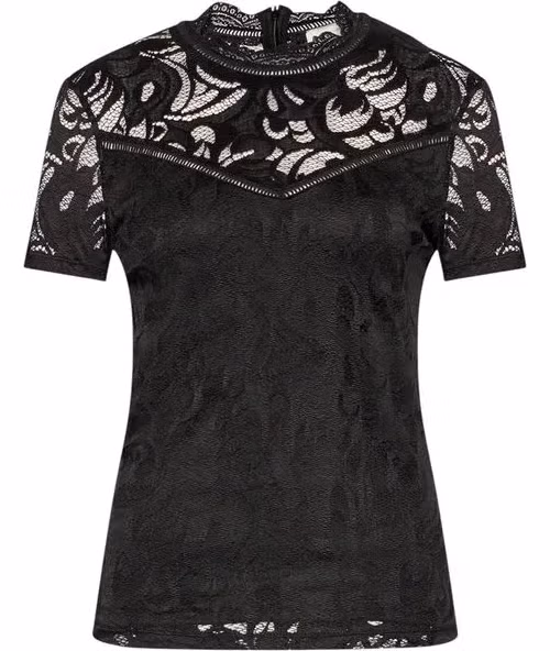 Vila Clothes Black Polyamide T-Shirt