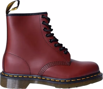 Bordeaux Leather Lace-Up Boots