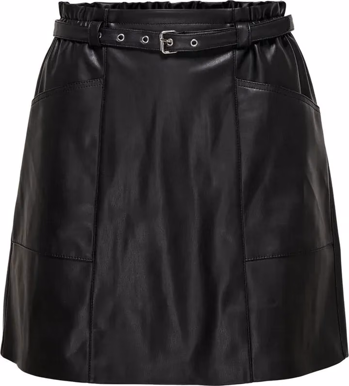 Only Black Polyester Mini Skirt