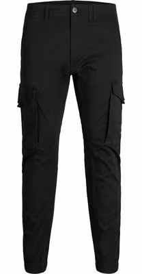 Black Cotton Skinny Pants