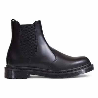 Black Leather Chelsea Boots