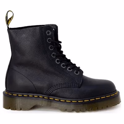 Black Leather Lace-Up Boots