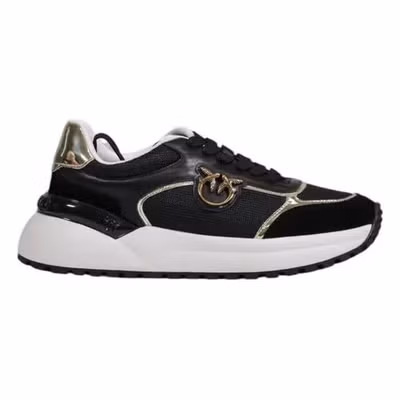 Black Leather Low Top Sneakers