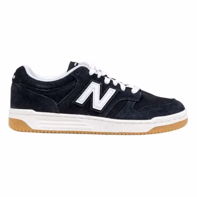 Black And White Leather Athletic Sneakers