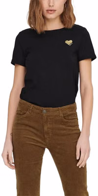Black Cotton T-Shirt