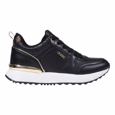 Black Polyethylene Low Top Sneakers